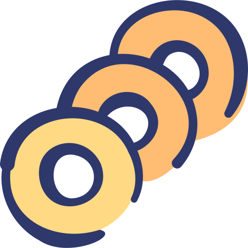 bagel Basic Hand Drawn Lineal Color icon