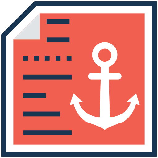 Anchor text Generic Outline Color icon