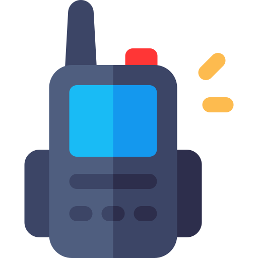 walkie-talkie Basic Rounded Flat icoon