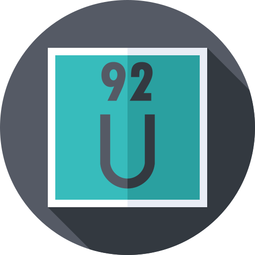 uranio Flat Circular Flat icono