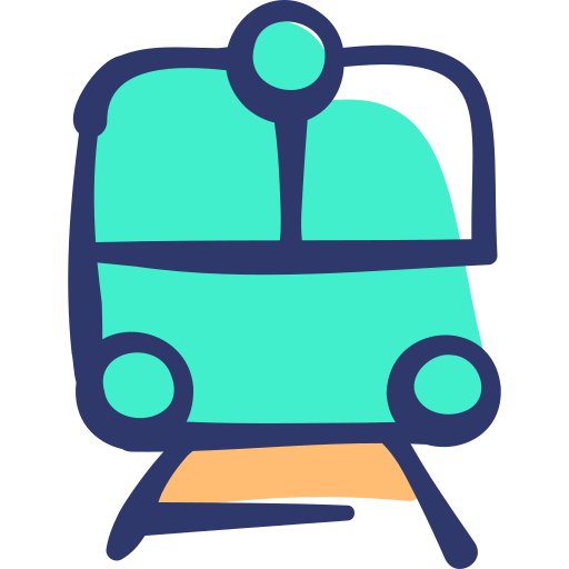 Train Basic Hand Drawn Lineal Color icon
