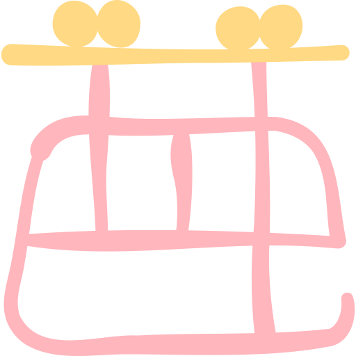 kabina kolejki linowej Basic Hand Drawn Color ikona