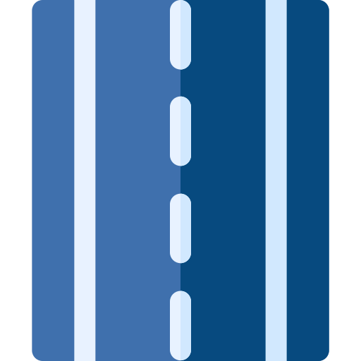 la carretera Basic Rounded Flat icono