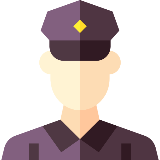 警察 Basic Straight Flat icon