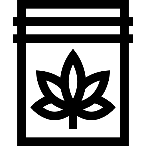 cannabis Basic Straight Lineal icona