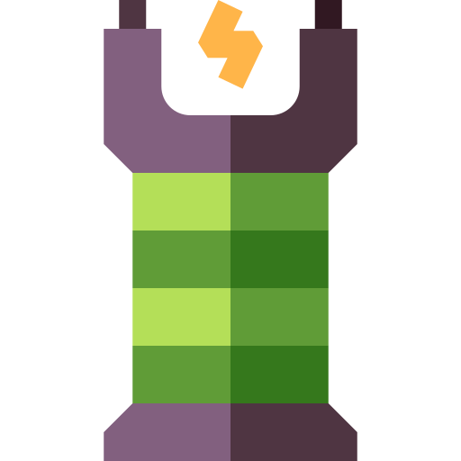 elektroschocker Basic Straight Flat icon