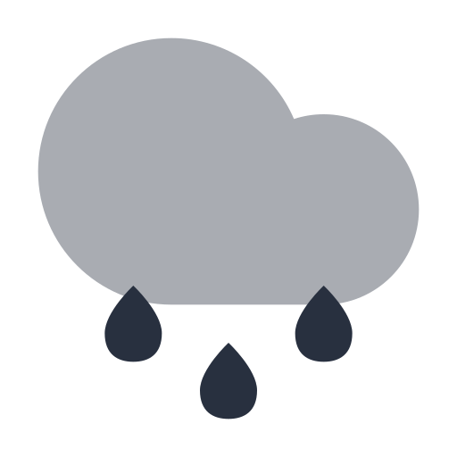pluie Generic Grey Icône