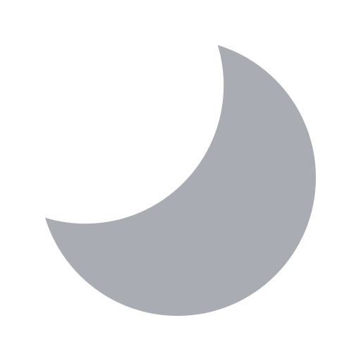 Half moon Generic Grey icon
