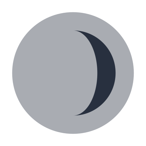 pół księżyc Generic Grey ikona