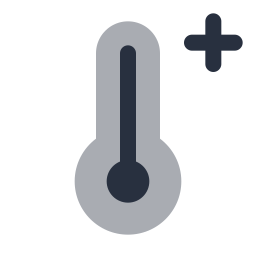 kontrola temperatury Generic Grey ikona