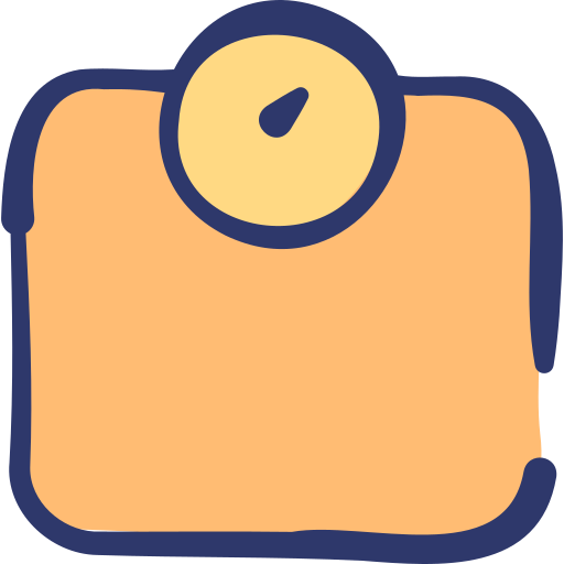 Weight scale Basic Hand Drawn Lineal Color icon