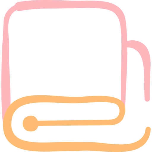 toalla Basic Hand Drawn Color icono