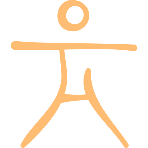 gimnasia Basic Hand Drawn Color icono