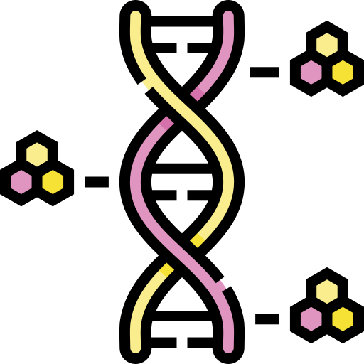 dna Detailed Straight Lineal color Ícone