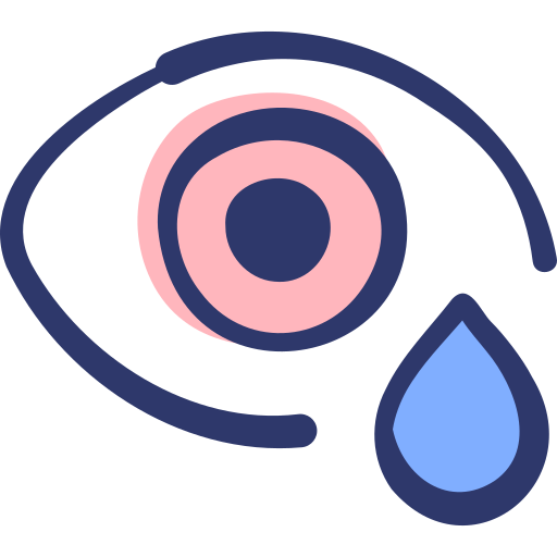 Conjuctivitis Basic Hand Drawn Lineal Color icon