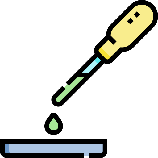 pipeta Detailed Straight Lineal color icono