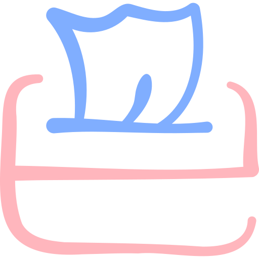 scatola di fazzoletti Basic Hand Drawn Color icona