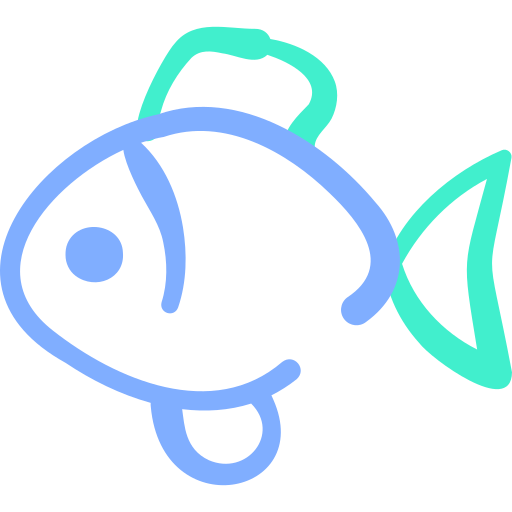 ryba Basic Hand Drawn Color ikona