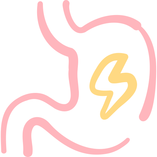 indigestión Basic Hand Drawn Color icono