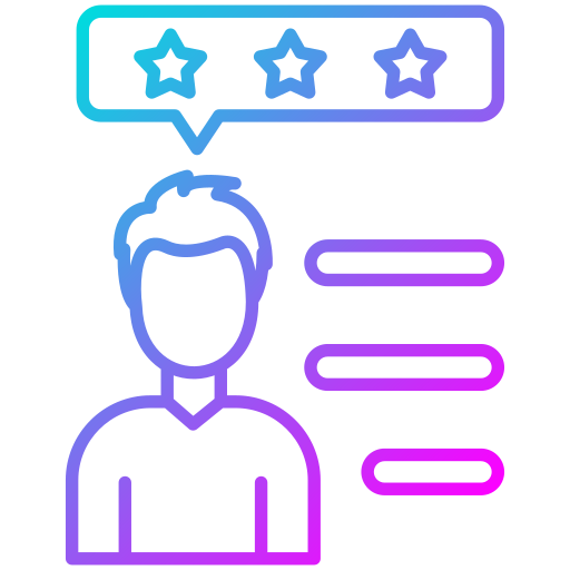feedback del cliente Generic Gradient icona