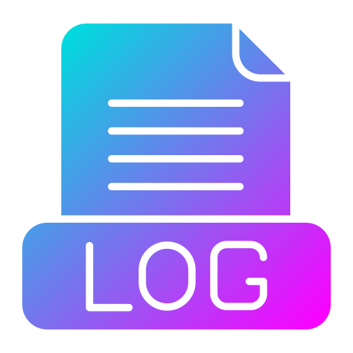 logbestand Generic Flat Gradient icoon