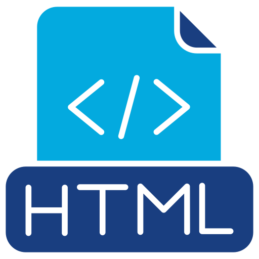 Html file Generic Blue icon