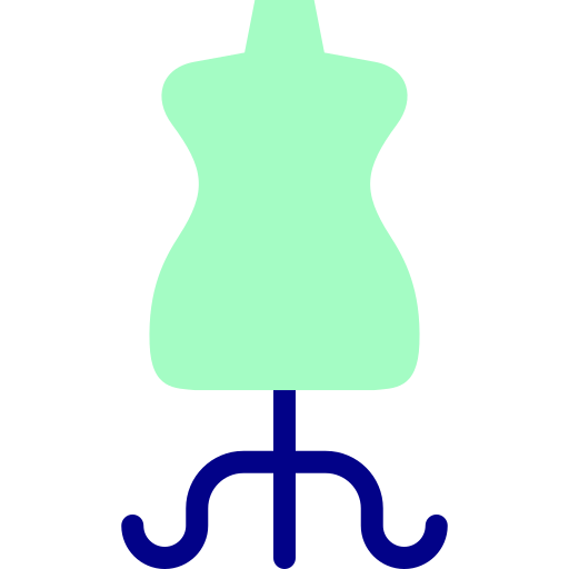 Mannequin Detailed Mixed Lineal color icon
