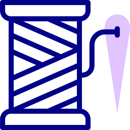 hilo de aguja Detailed Mixed Lineal color icono