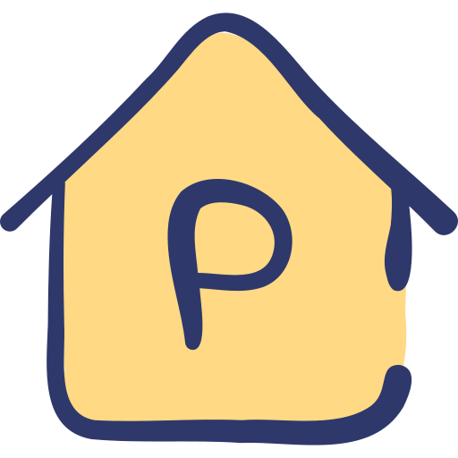 Parking Basic Hand Drawn Lineal Color icon