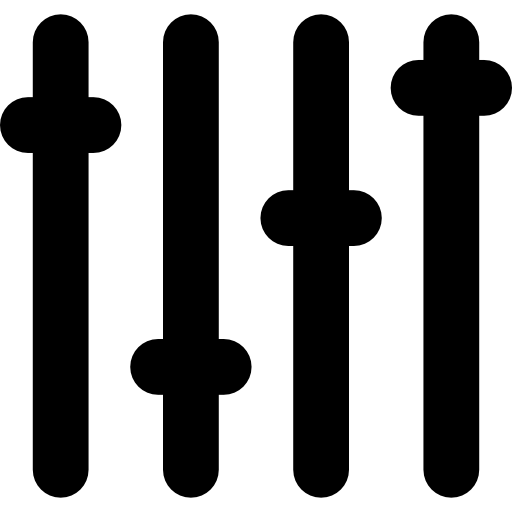 barras de ecualizador  icono
