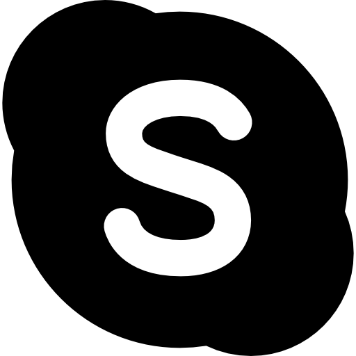 logotipo grande de skype  icono