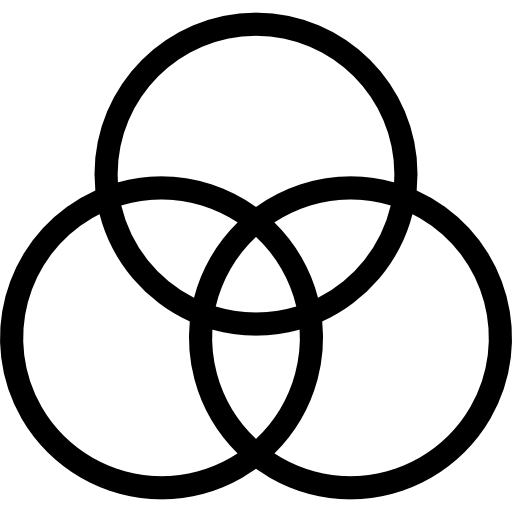 círculos cmyk Special Lineal icono