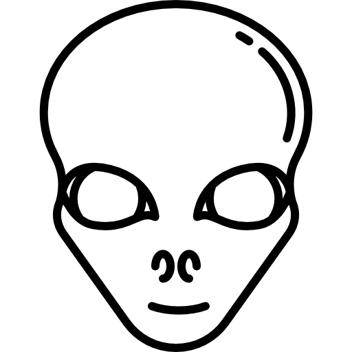 außerirdischer kopf Special Lineal icon
