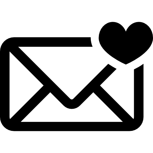 Mail with Heart  icon