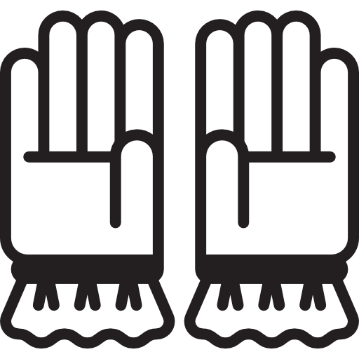 dwie rękawiczki  ikona