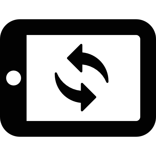 girar tableta  icono