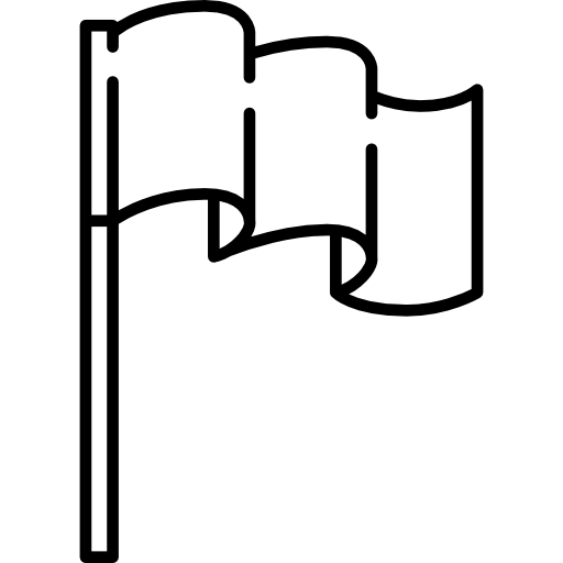 bandeira longa acenando  Ícone