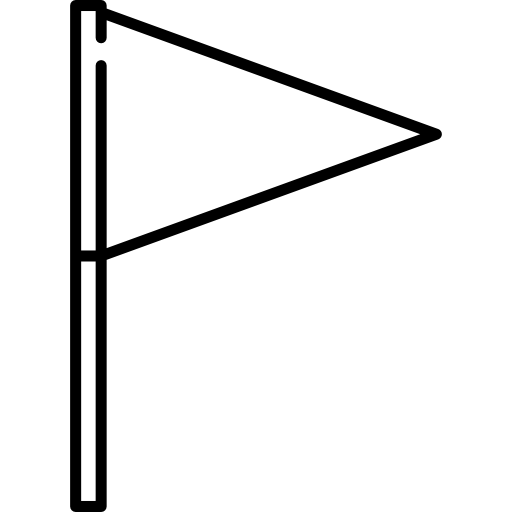 driehoekige vlag  icoon