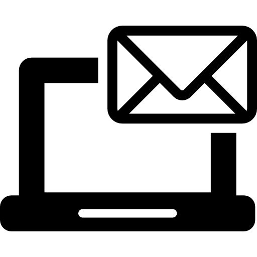 Mail On Laptop  icon