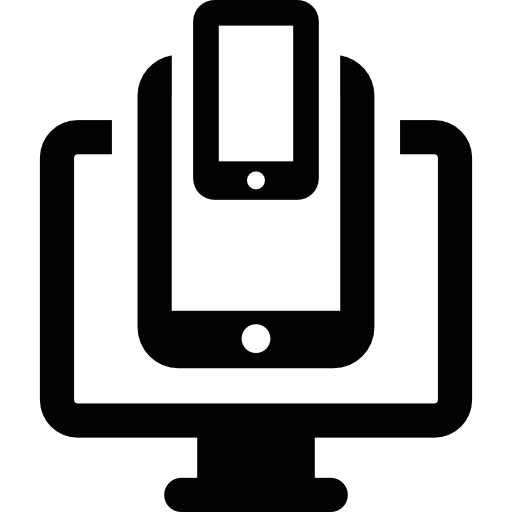 Monitor Tablet and Smartphone  icon