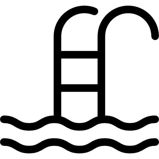 zwembad met ladder Special Lineal icoon