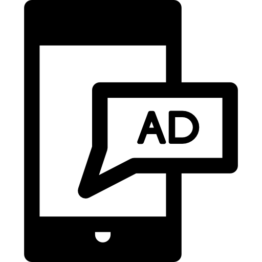 smartphone ad  icono