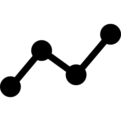 gráfico de linea  icono