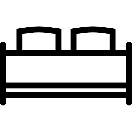 podwójne łóżko  ikona