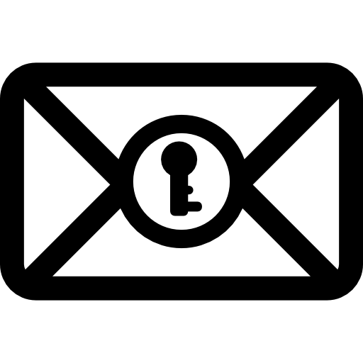 vergrendelde e-mail  icoon