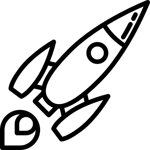 cohete volador Special Lineal icono