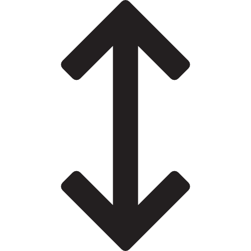 ridimensionamento verticale  icona