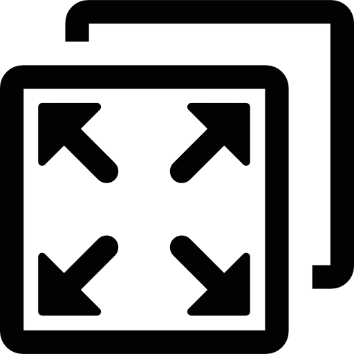 símbolo de pantalla completa  icono