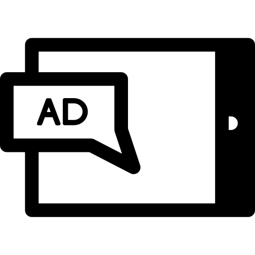태블릿 광고  icon