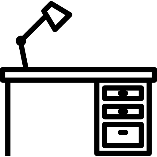 biurko srip Lineal ikona